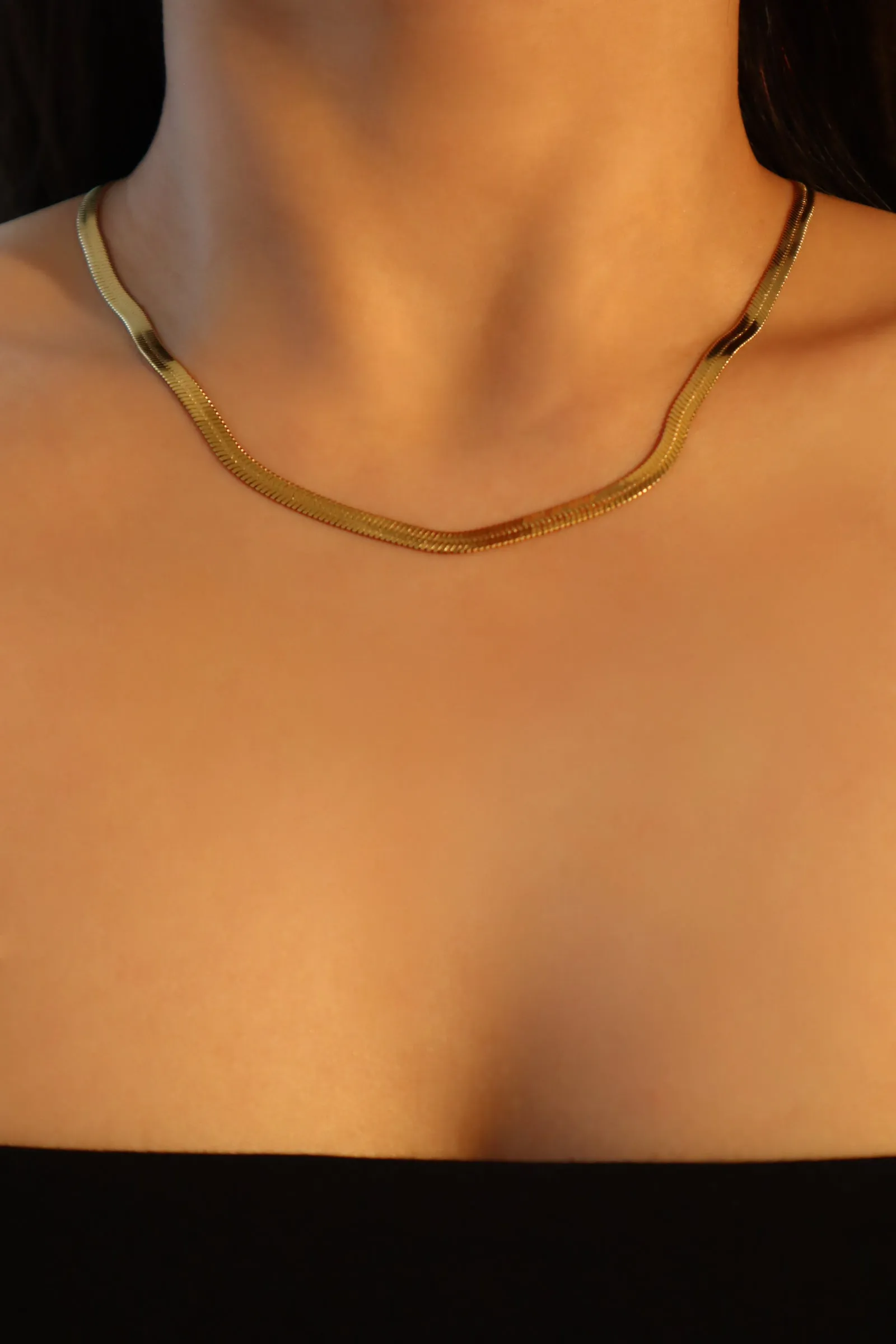 18K gold stainless steel Chain Necklace
