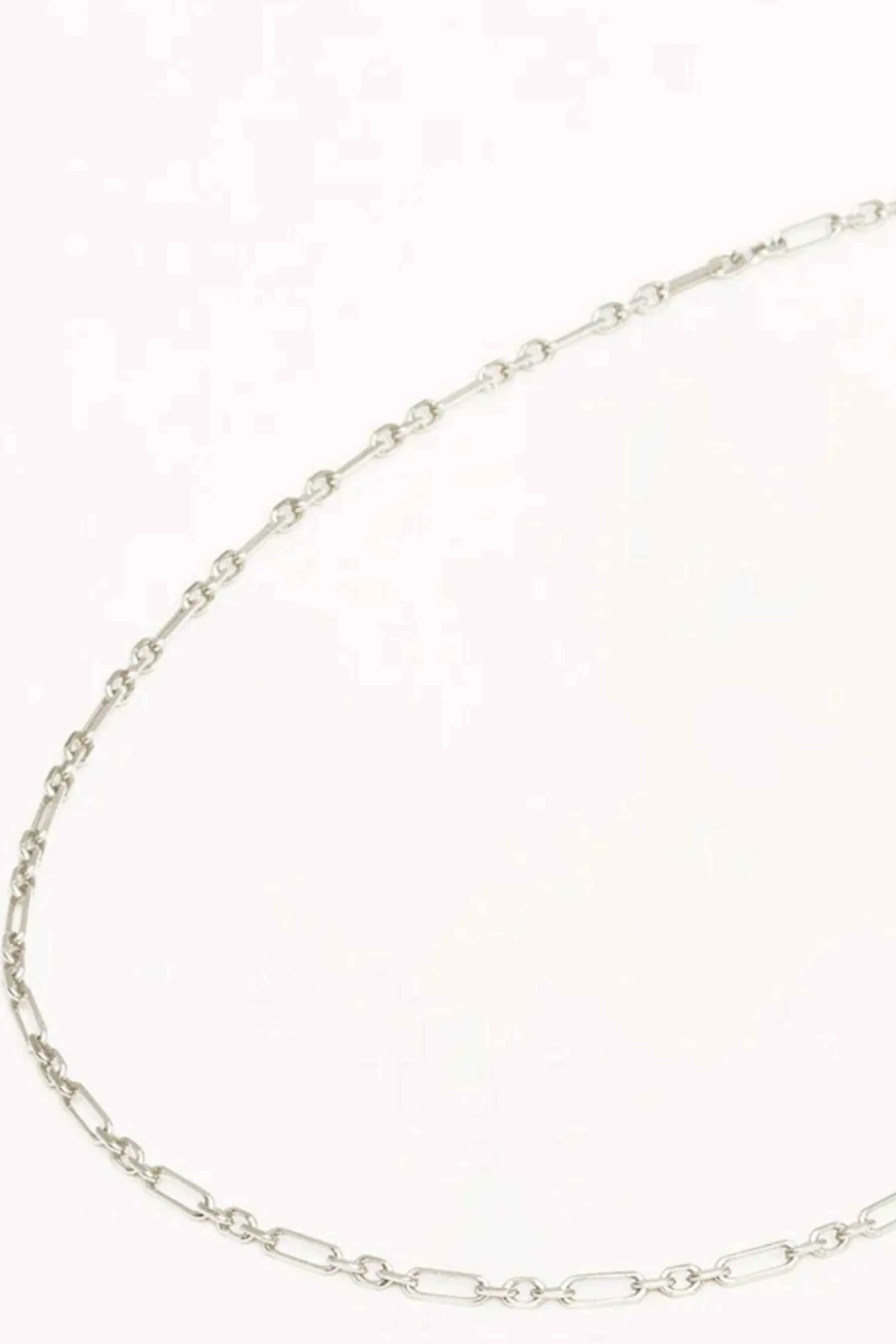 19" Mixed Link Necklace | Silver