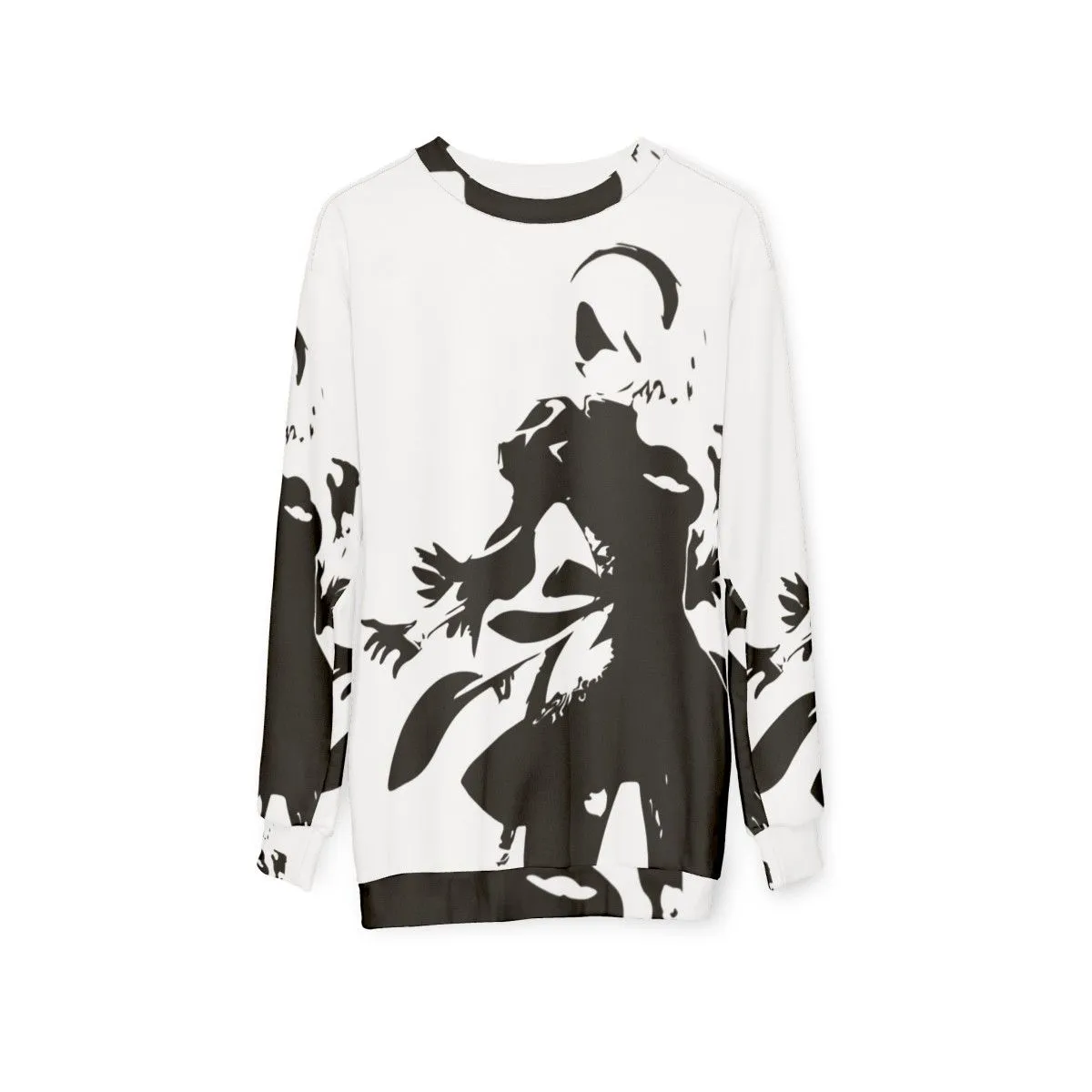 2B Silhouette Sweatshirt - Nier Automata Inspired Gamer Apparel