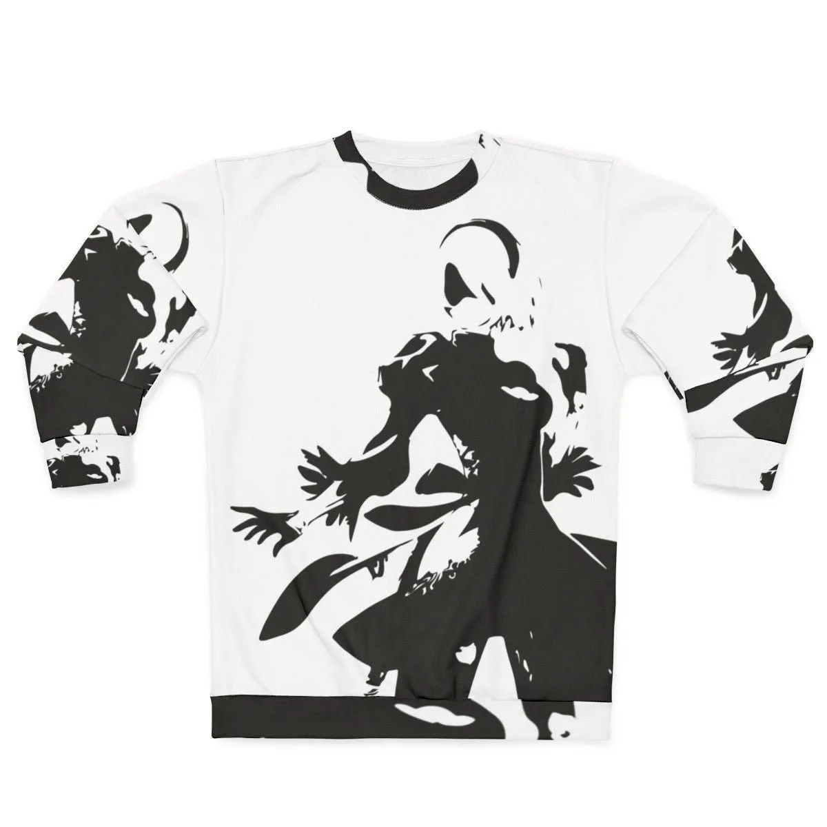 2B Silhouette Sweatshirt - Nier Automata Inspired Gamer Apparel