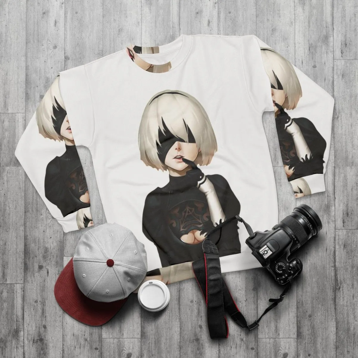2B Sweatshirt - Nier Automata Inspired Video Game Fashion