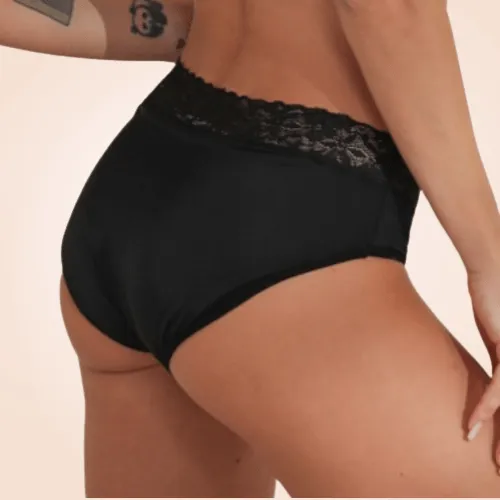 4 Layer Moderate Absorbency Leak-Proof Lace Menstrual Panties