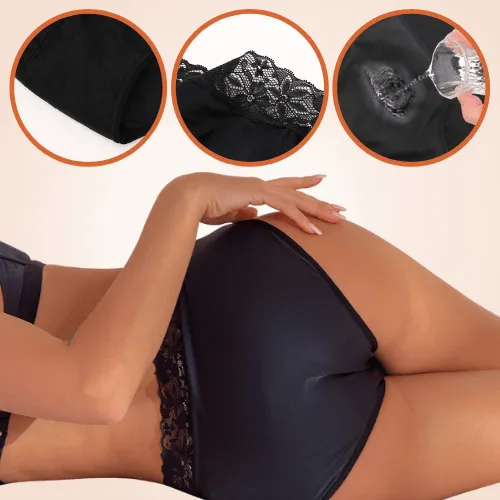 4 Layer Moderate Absorbency Leak-Proof Lace Menstrual Panties