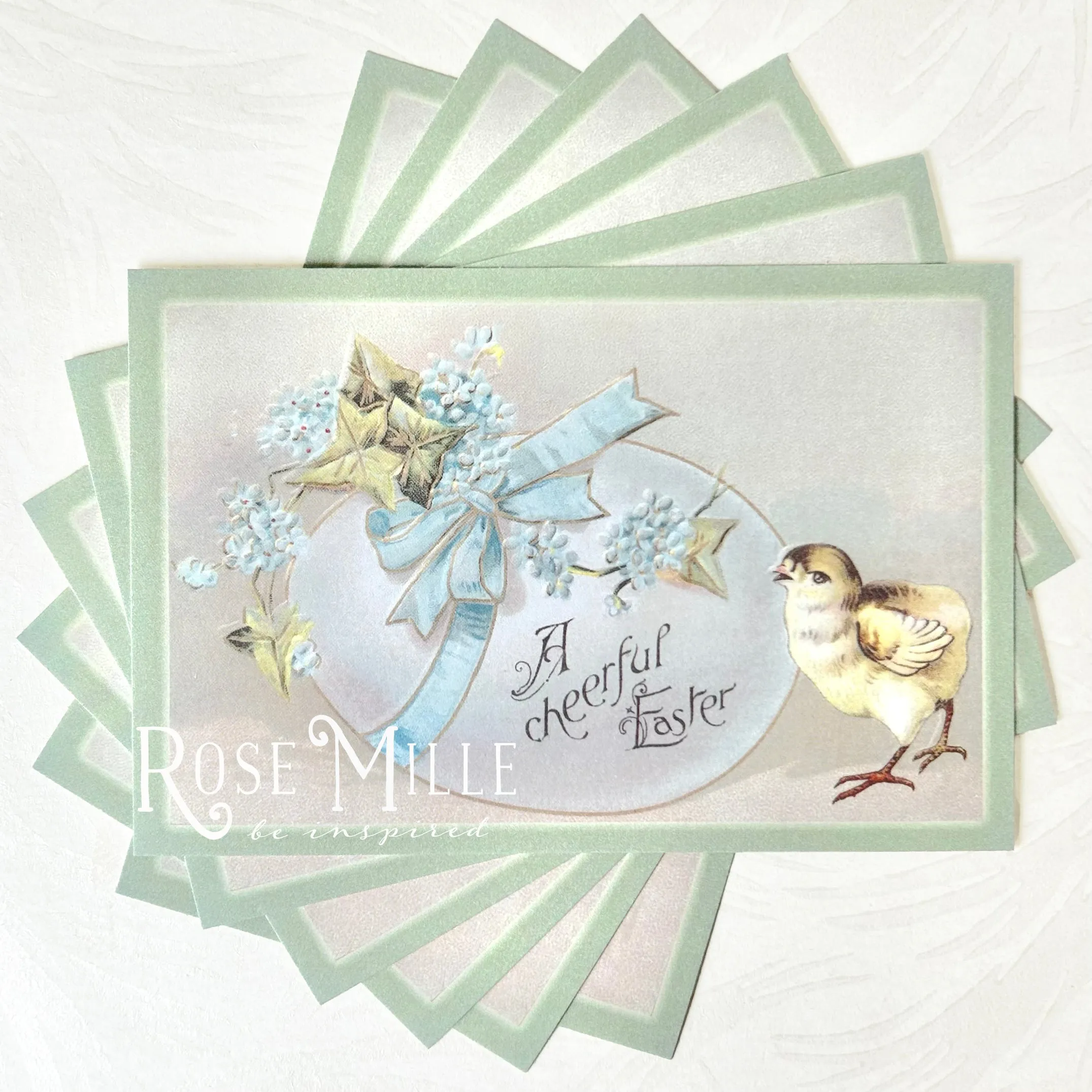 A Cheerful Easter - Layering PostCards