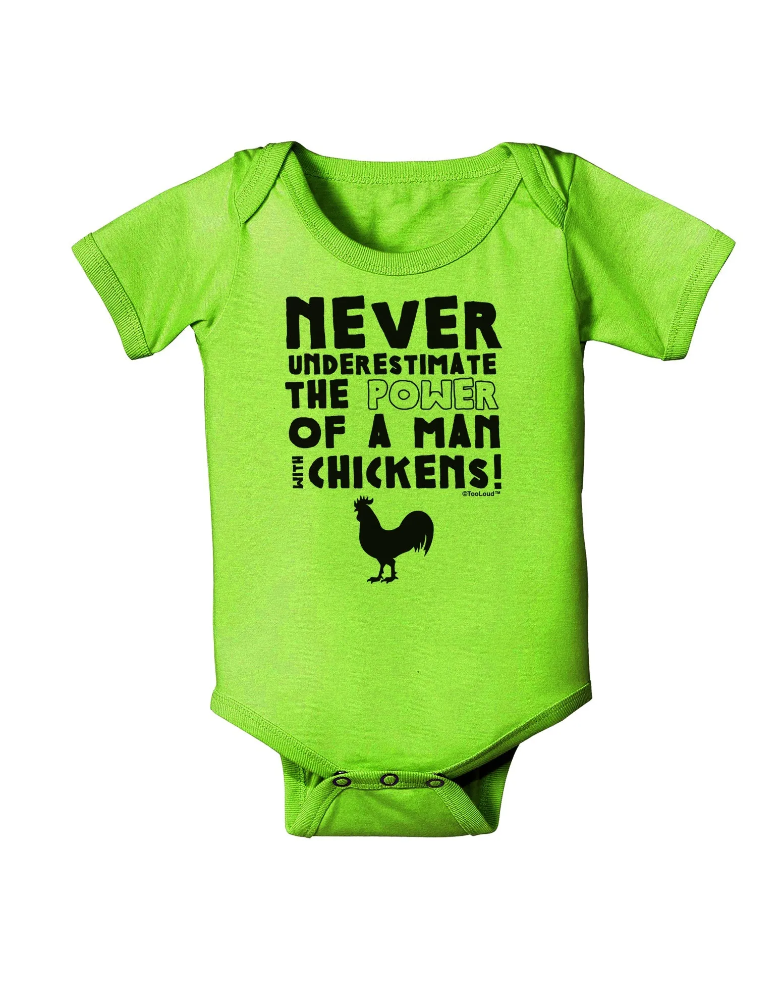 A Man With Chickens Baby Romper Bodysuit