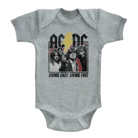 AC/DC Infant S/S Bodysuit - Hwy2Hell Lyrics - Heather Gray Heather