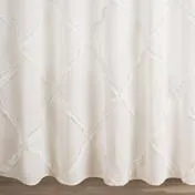 Adelina White Shower Curtain