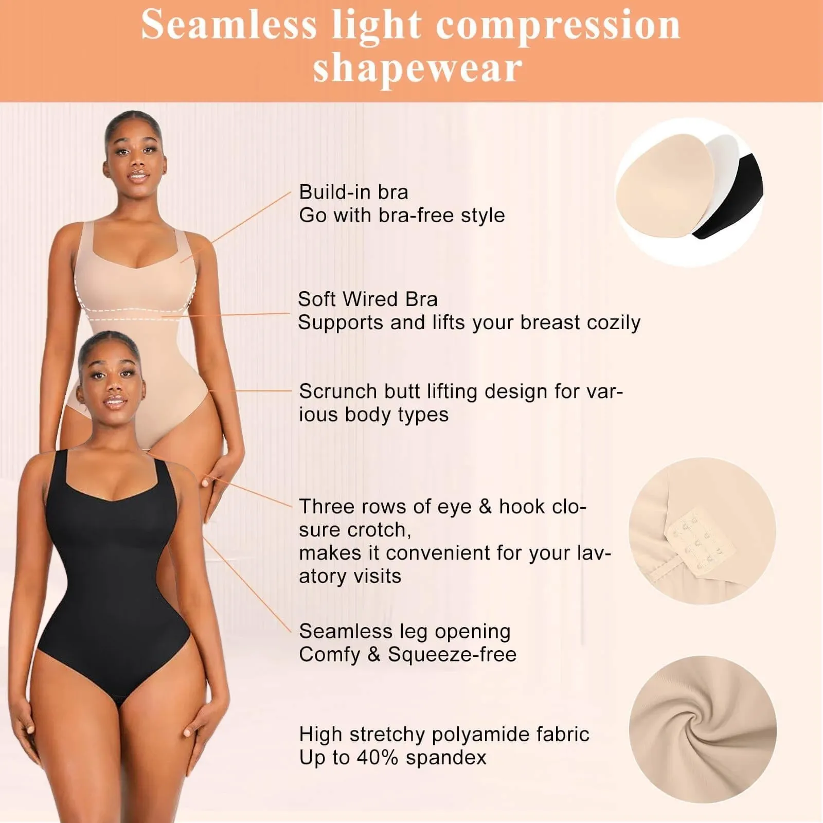 Air Slimp 3 in 1 Sculpting Body Shaper - Mid Support