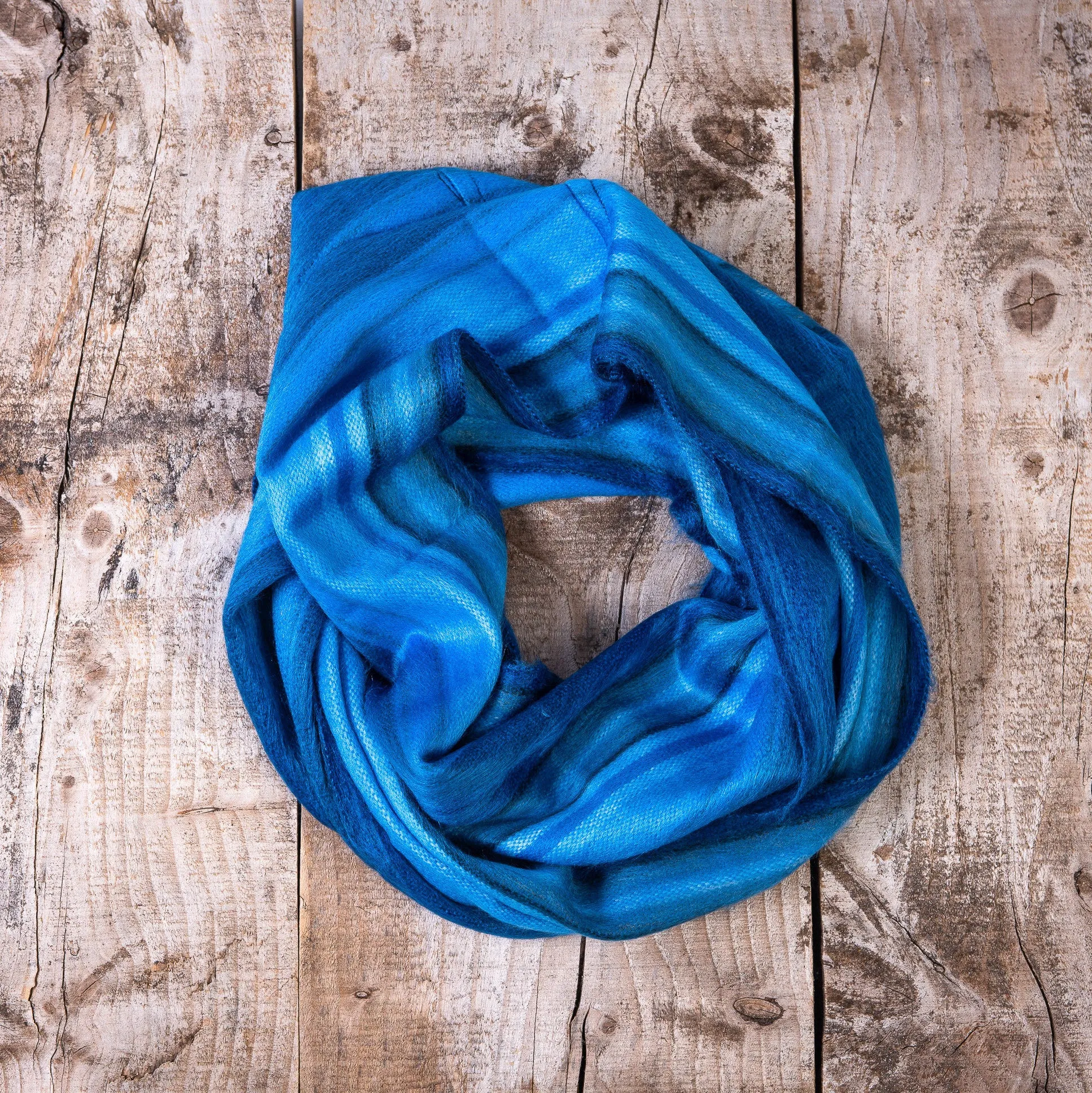 Alpaca Infinity Loop Boho Scarf, Cozy & Oversized (Traditional Inca Style)