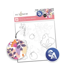 Altenew Stencil Art: Nature Splashes Layering Stencil Set (6 in 1)
