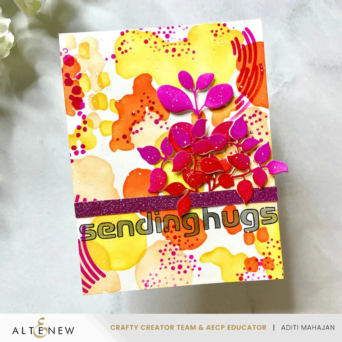Altenew Stencil Art: Nature Splashes Layering Stencil Set (6 in 1)