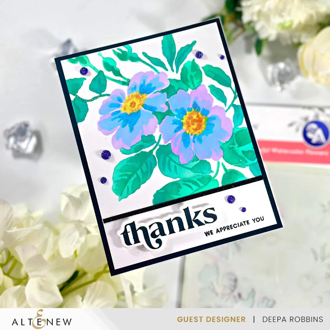 Altenew Stencil Art: Playful Watercolour Flowers Layering Stencil Set (6 in 1)*