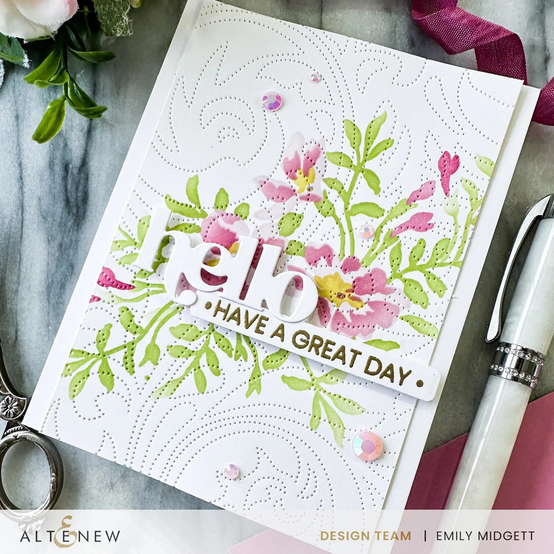 Altenew Stencil Art: Playful Watercolour Flowers Layering Stencil Set (6 in 1)*