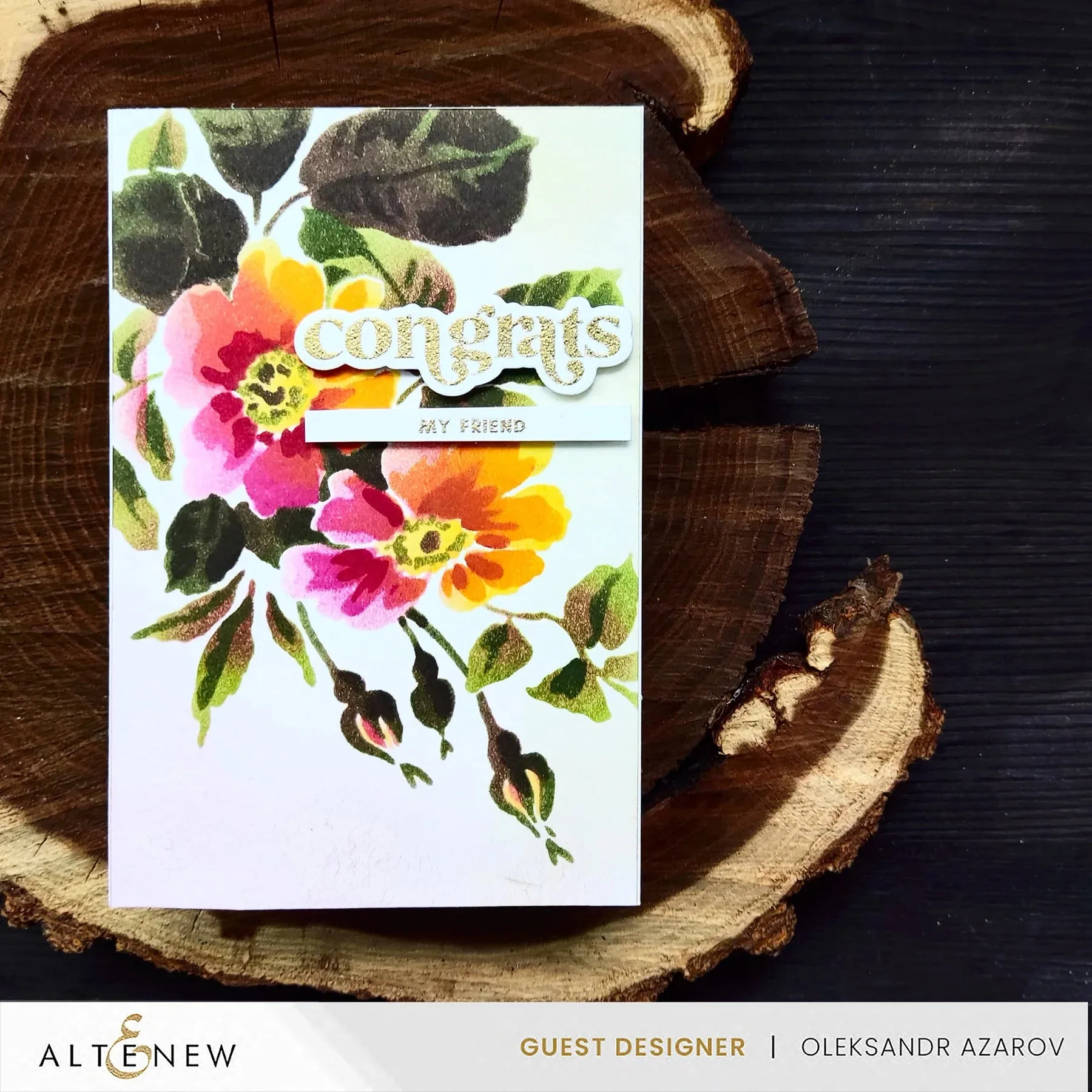 Altenew Stencil Art: Playful Watercolour Flowers Layering Stencil Set (6 in 1)*