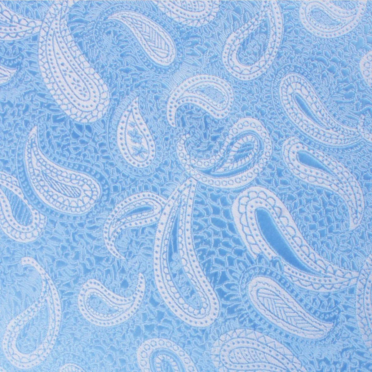 Baby Blue Teardrop Paisley Necktie