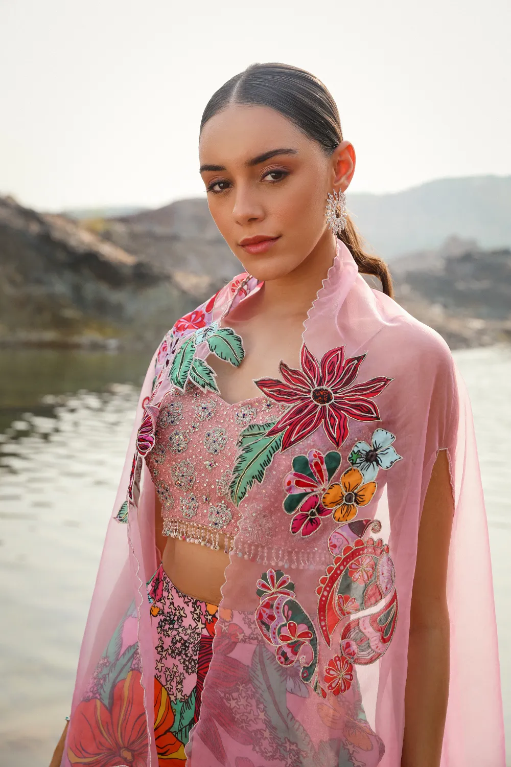 BAGEECHA PINK GHARARA SET