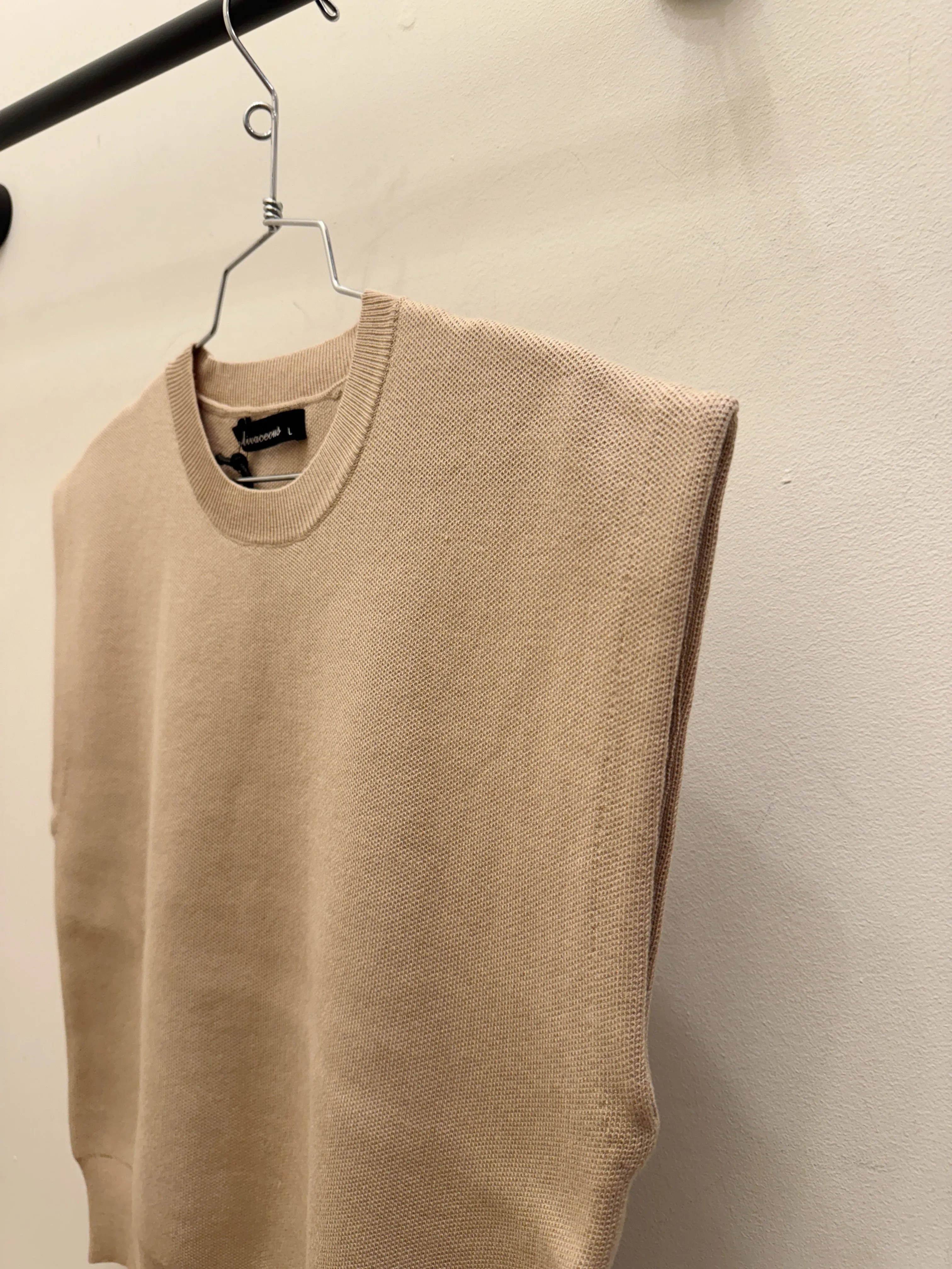 Beige Knit vest