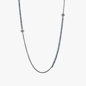 Black Ruthenium Plated Silver Ipanema Necklace