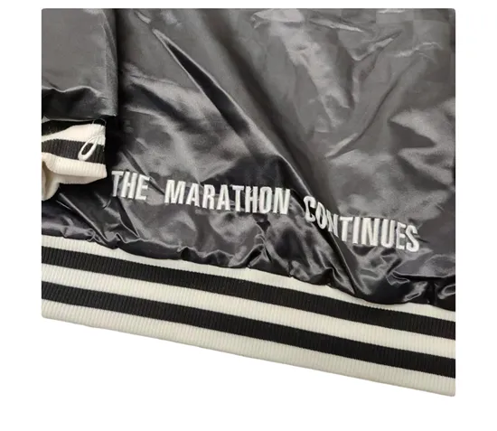 BOOGIE MARATHON HIP HOP STREETWEAR BOMBER JACKET