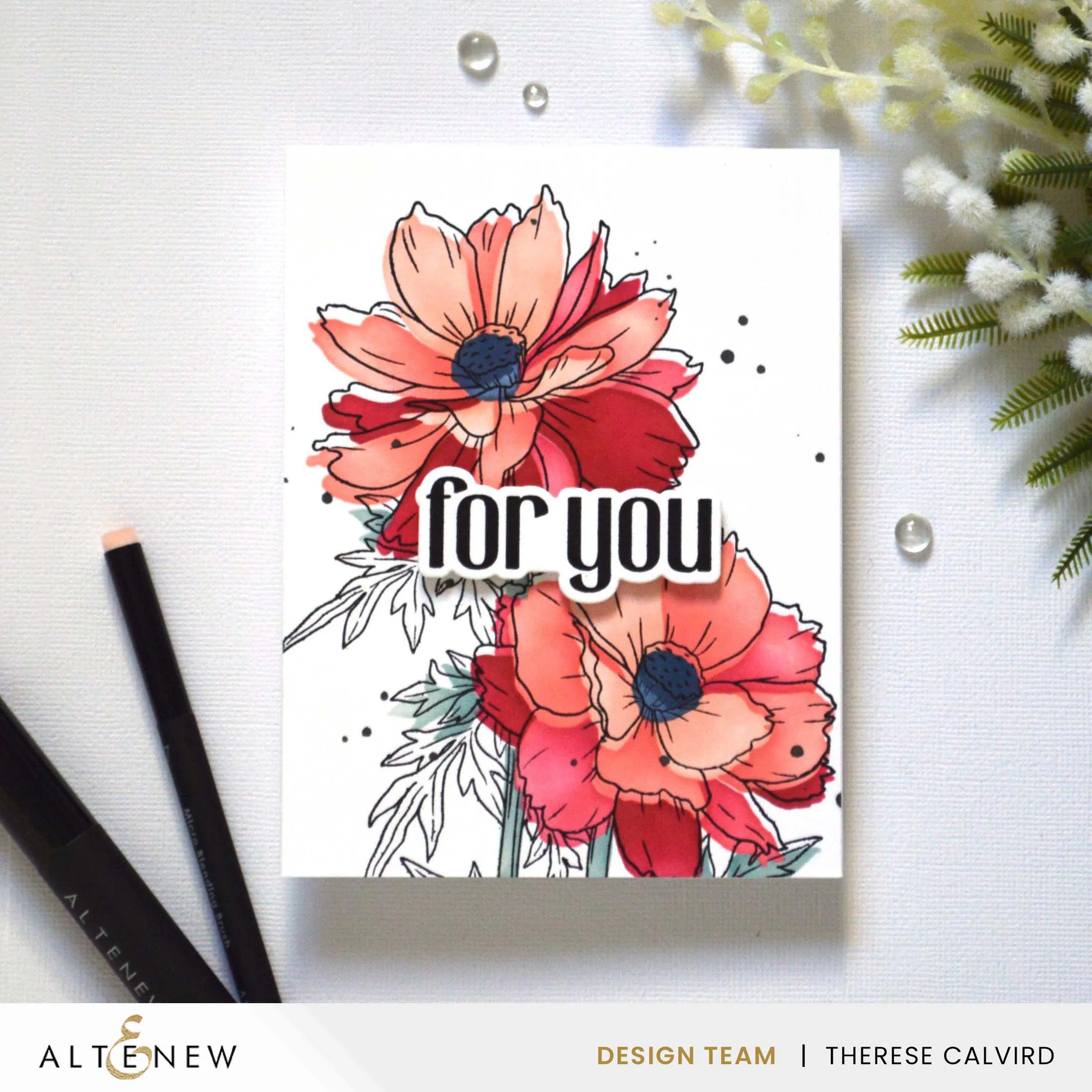 Build-A-Garden: Sulfur Cosmos & Artist Alcohol Markers Set Bundle