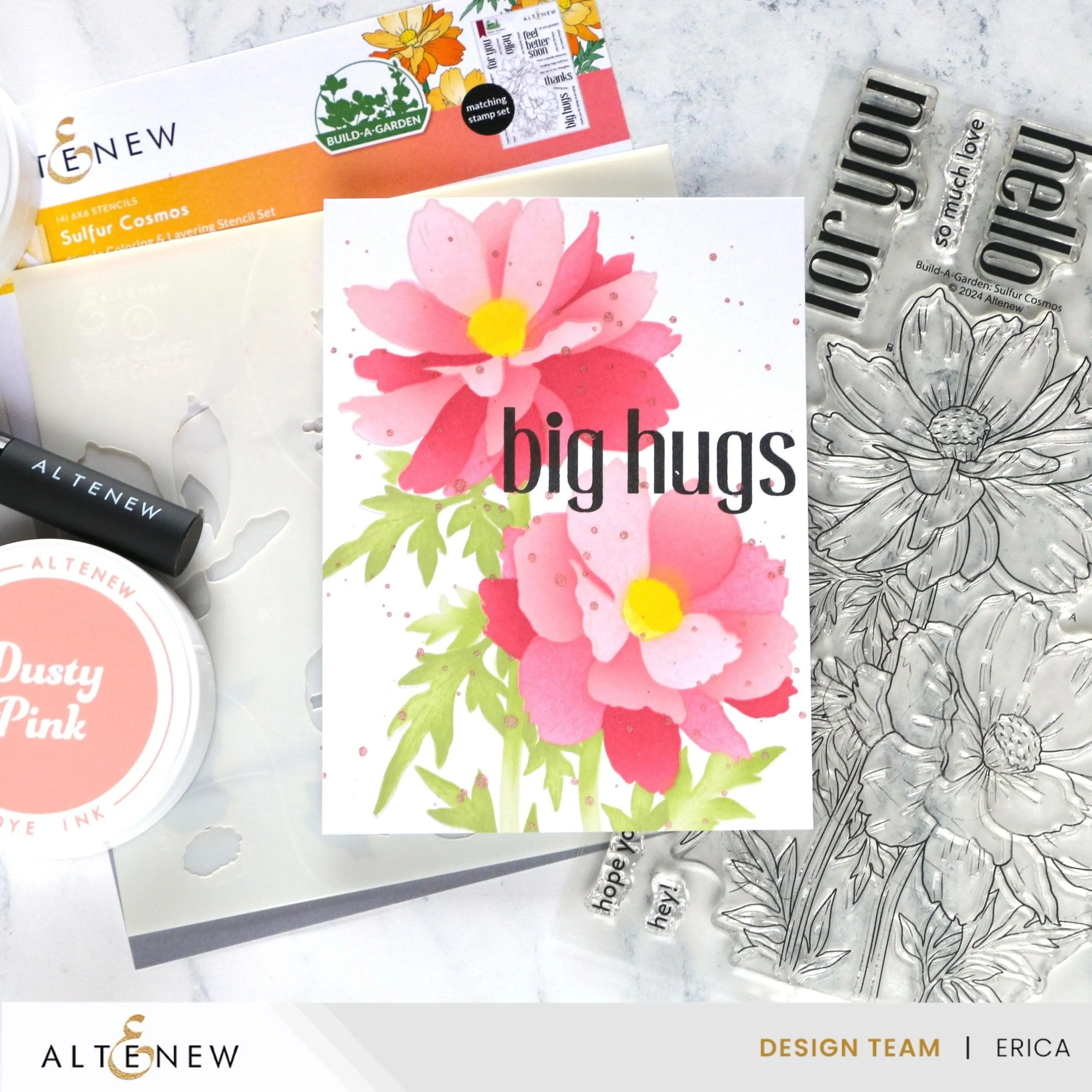 Build-A-Garden: Sulfur Cosmos & Artist Alcohol Markers Set Bundle