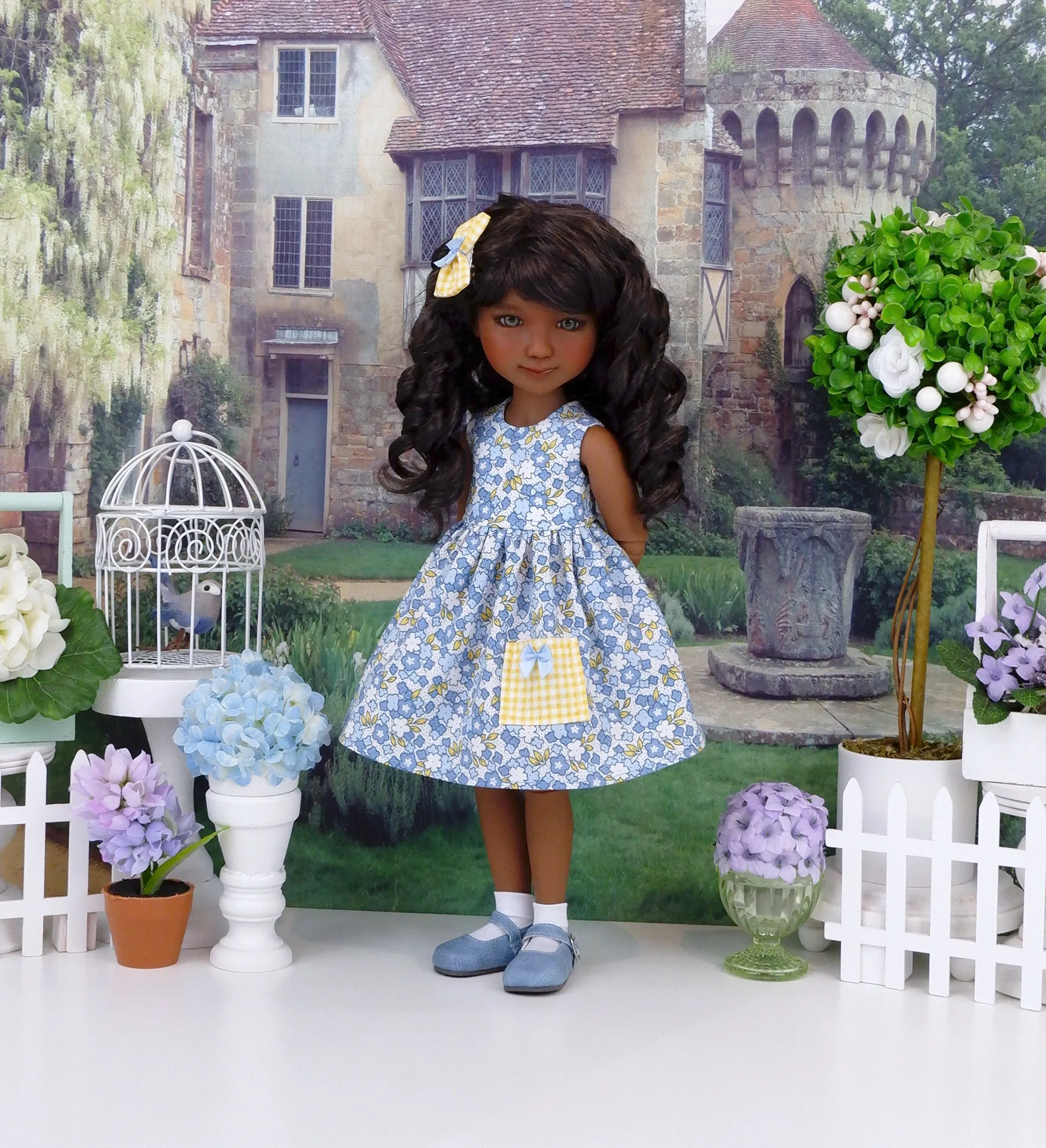 Buttercup Blues - dress with shoes for Ruby Red Fashion Friends doll