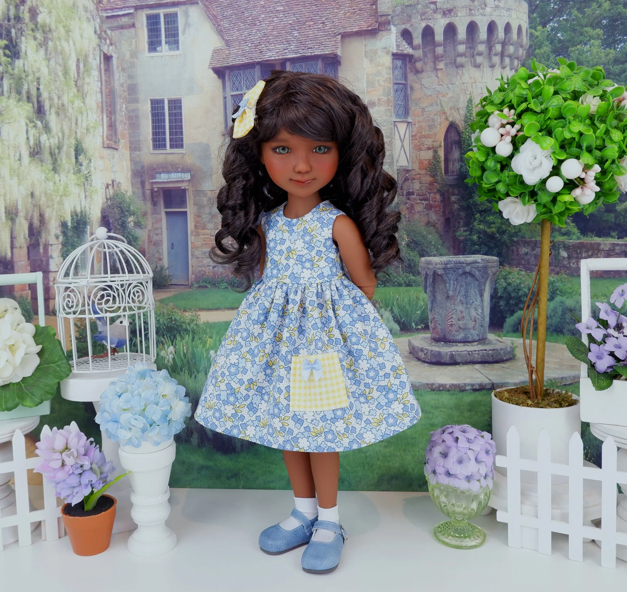 Buttercup Blues - dress with shoes for Ruby Red Fashion Friends doll