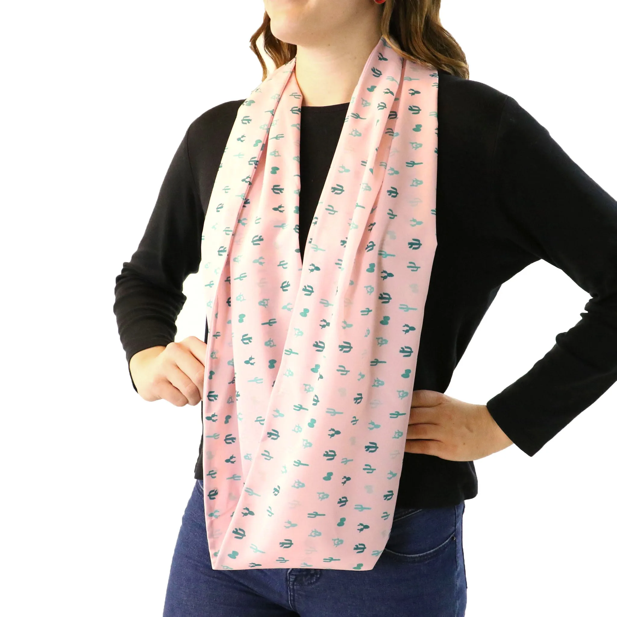 Cactus Herbage Infinity Scarf