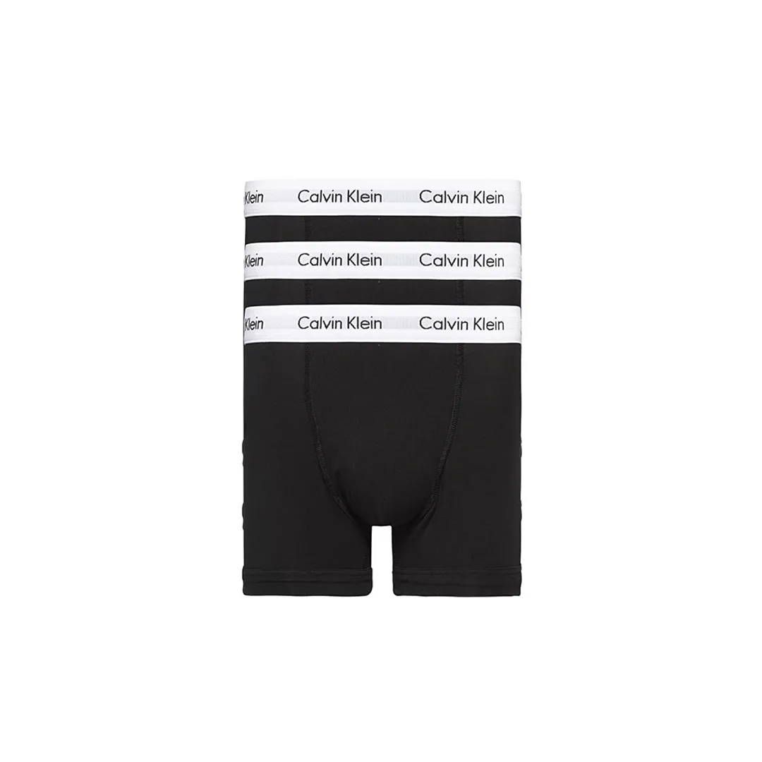 Calvin Klein 3 Pack Modern Cotton Stretch Black Trunks