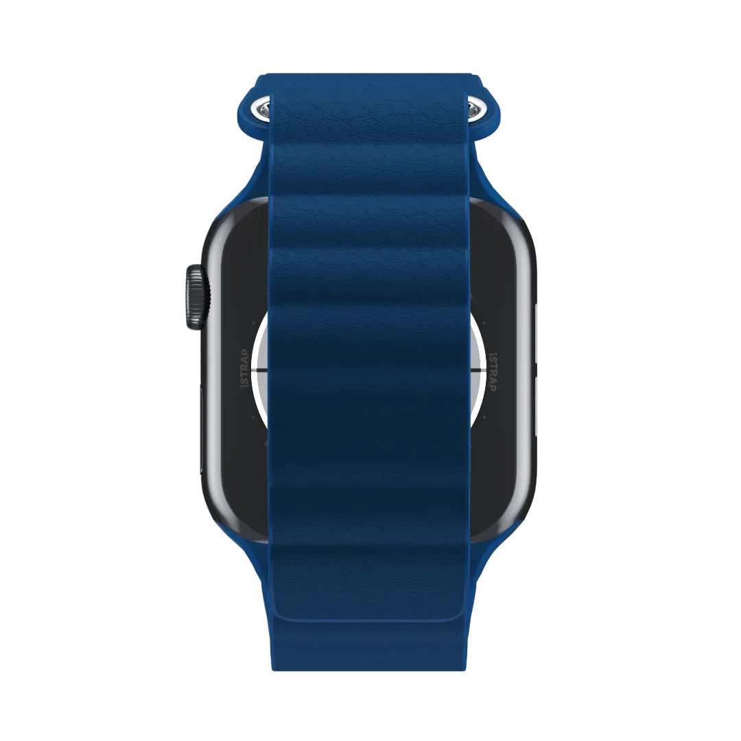 Cape Cod Blue Leather Loop for Apple Watch