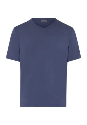 Casuals Soft V-Neck T-Shirt | Slate Blue Melange 75035-2898