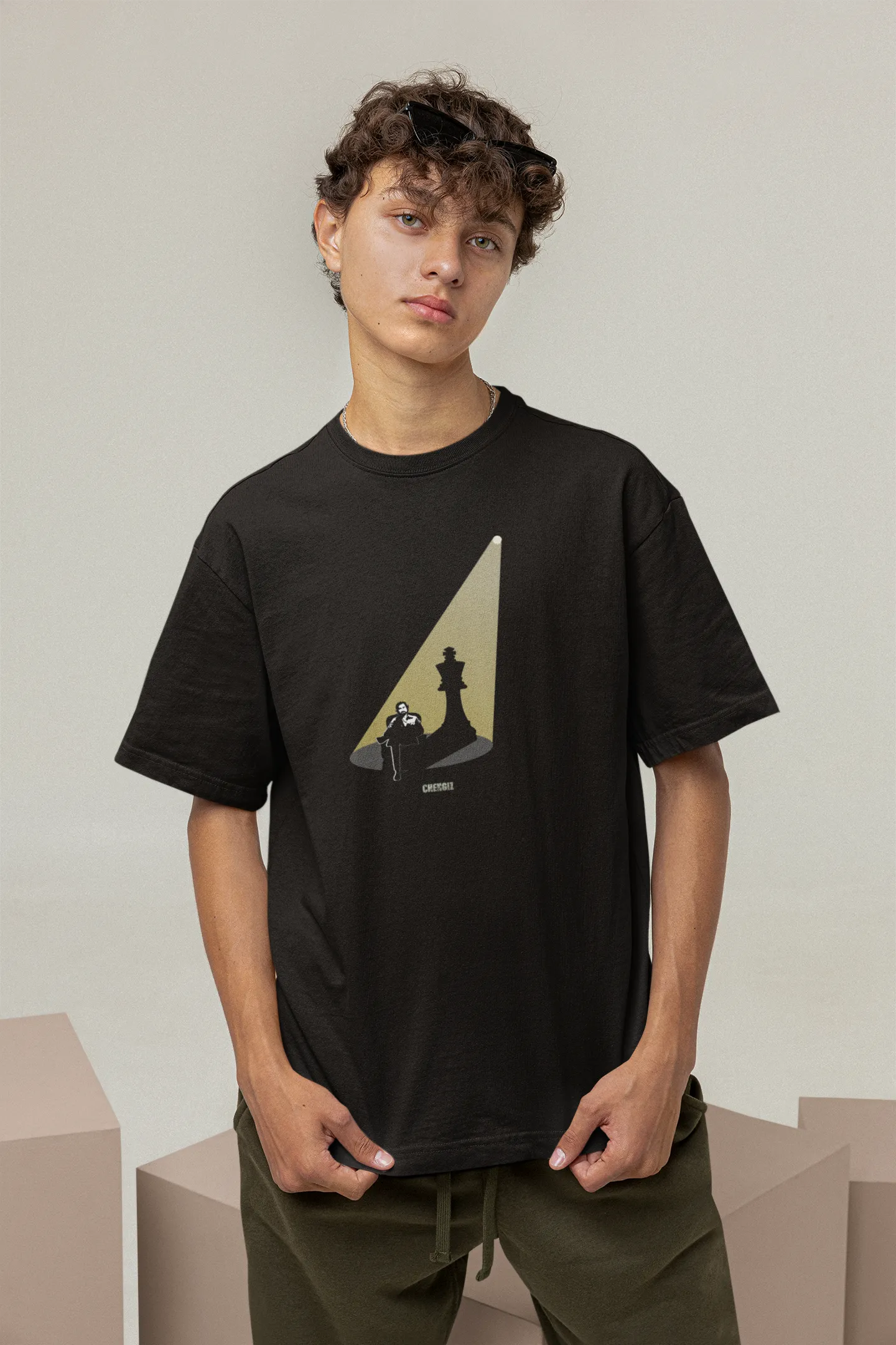 Chengiz Jeet Shadow Art Oversized Tshirt