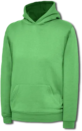 Childrens Classic Hooded Sweatshirt | Kelly Green