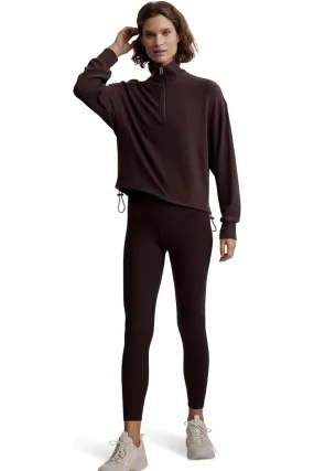 Collett Half Zip Midlayer, Coffee Bean