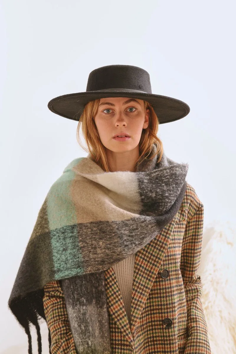 Colorful Plaid Long Scarf