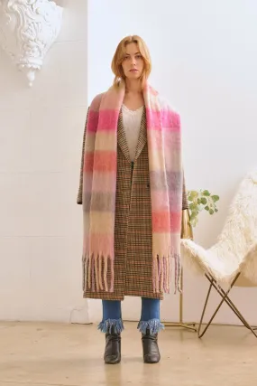 Colorful Plaid Long Scarf