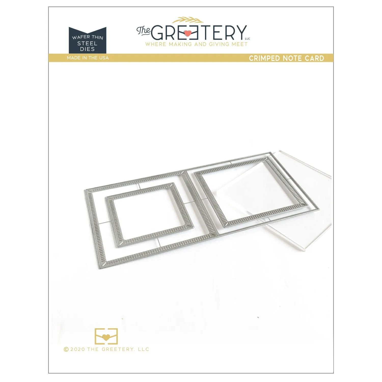 Crimped Notecard Die