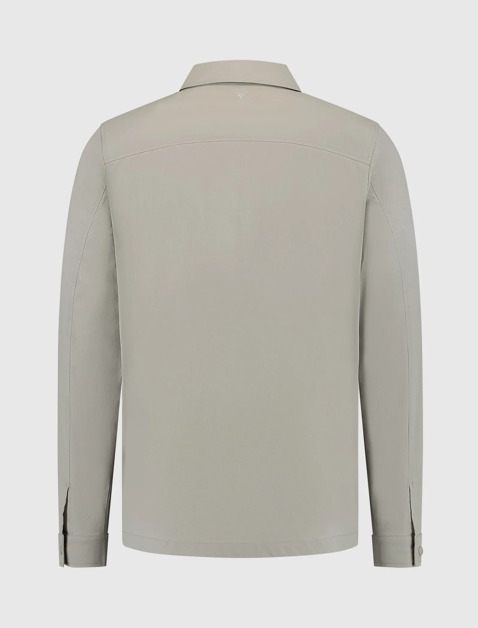 Crêpe Stretch Overshirt | Taupe