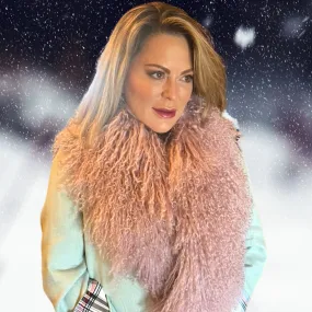 Curly Shearling Scarf