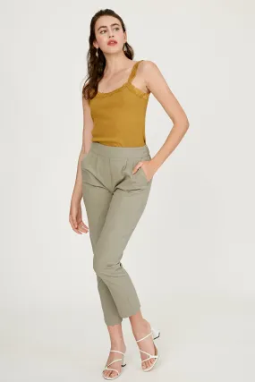Deep Mustard Ribbed Tank