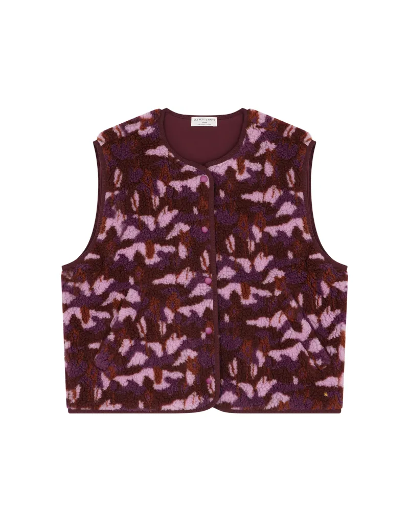 Des Petits Hauts Kadi Heather Purple Waistcoat