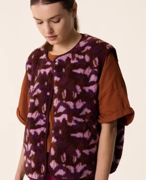 Des Petits Hauts Kadi Heather Purple Waistcoat