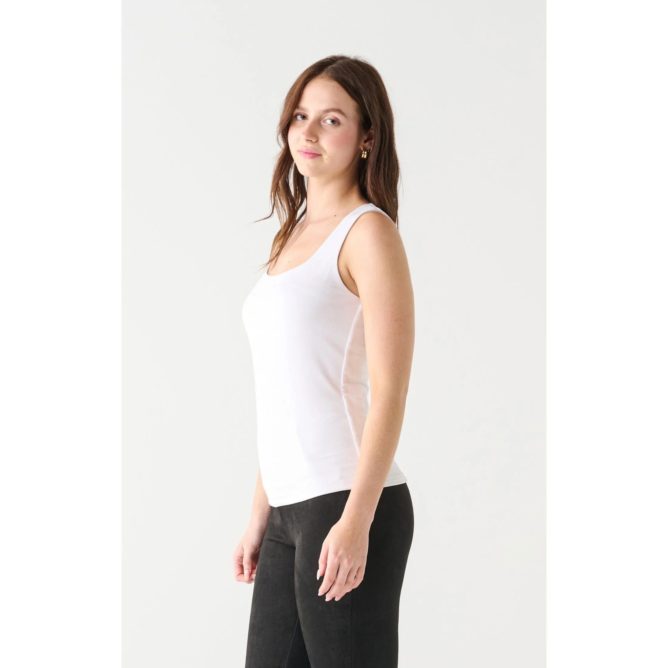 Dex Black Tape Square Neck Tank