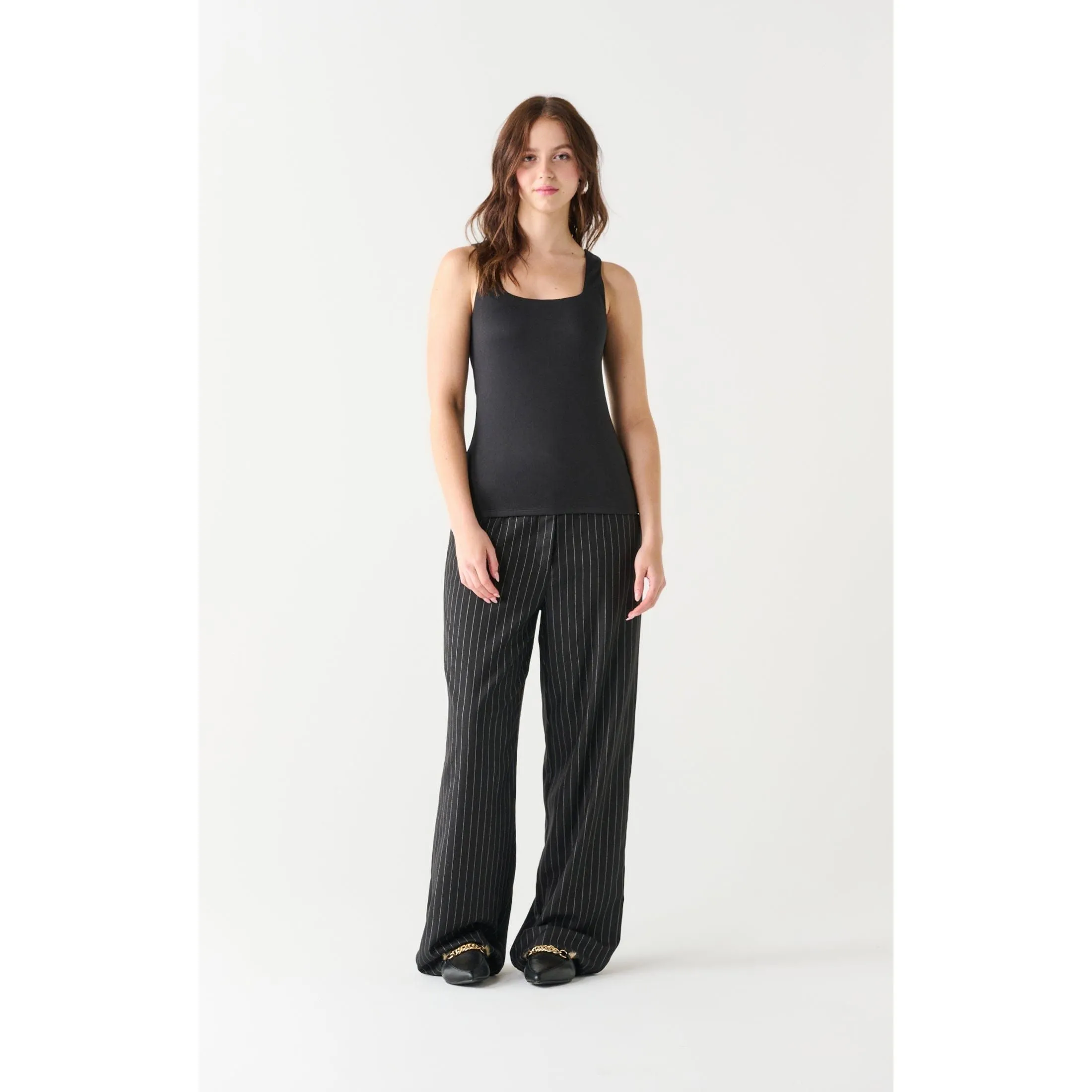 Dex Black Tape Square Neck Tank
