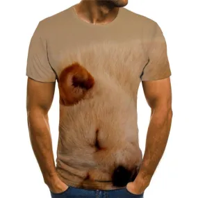dog t shirts Puppy Cute animal top tee art costume big Smart dogs Cool men's