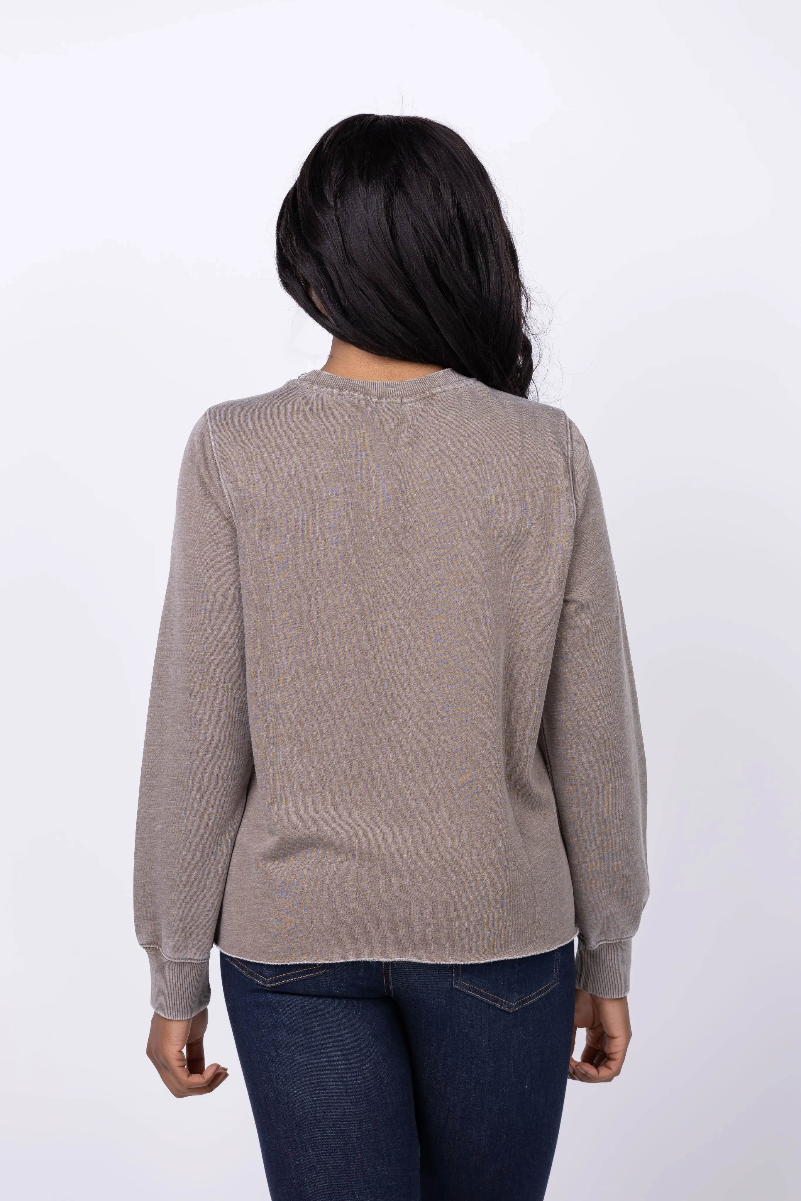 Dylan Venice Crew Sweatshirt in Olive