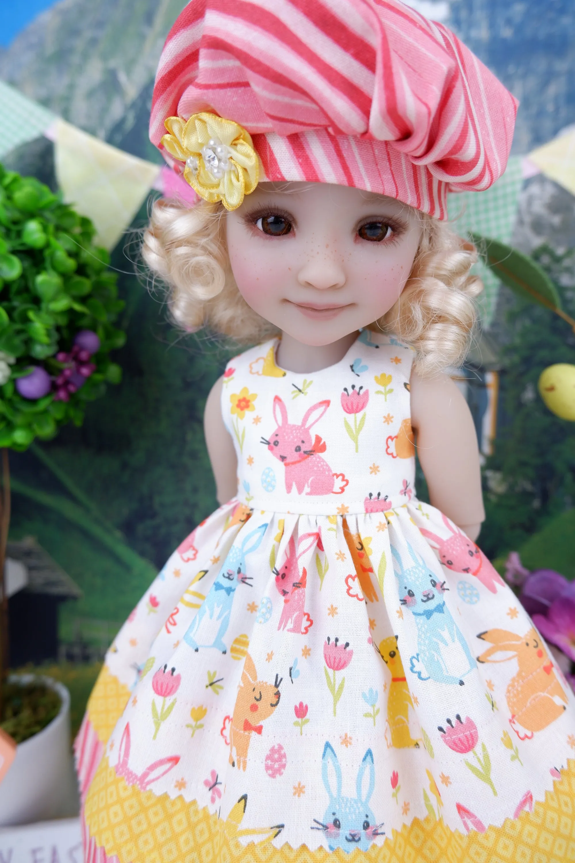 Easter Cutie - dress with boots for Ruby Red Fashion Friends doll