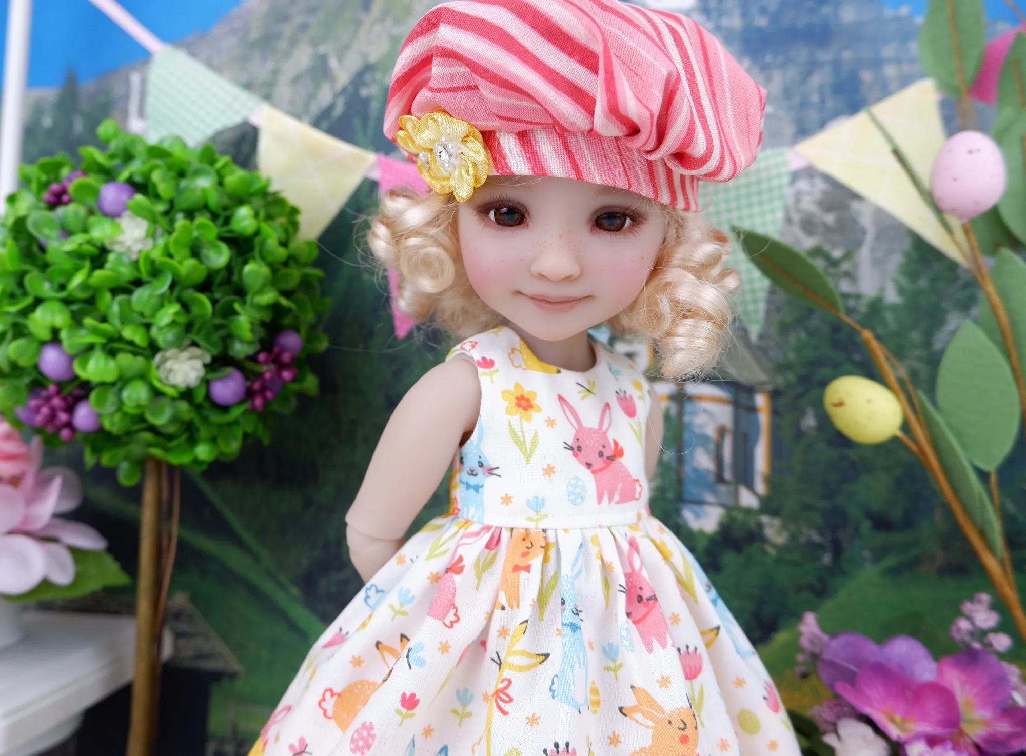 Easter Cutie - dress with boots for Ruby Red Fashion Friends doll