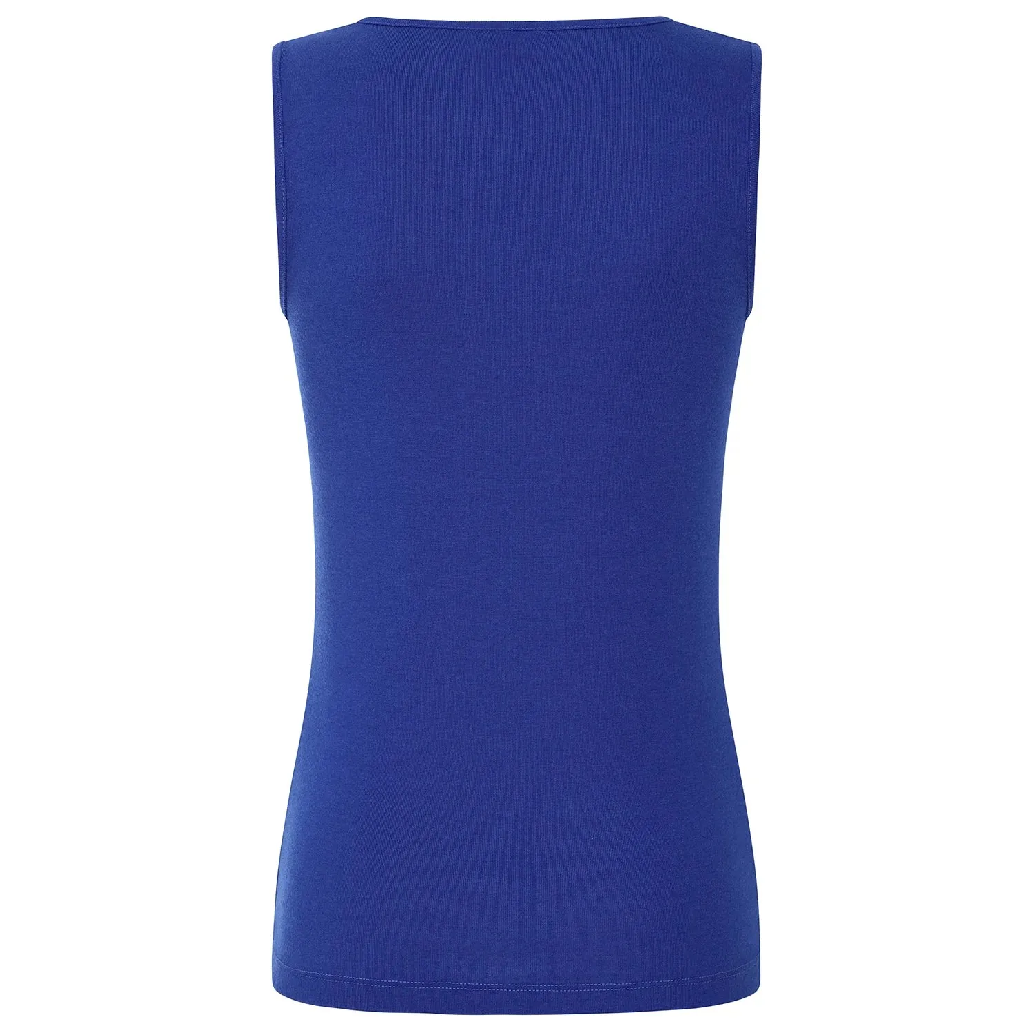 EMRECO Blue Ribbed Vest Top