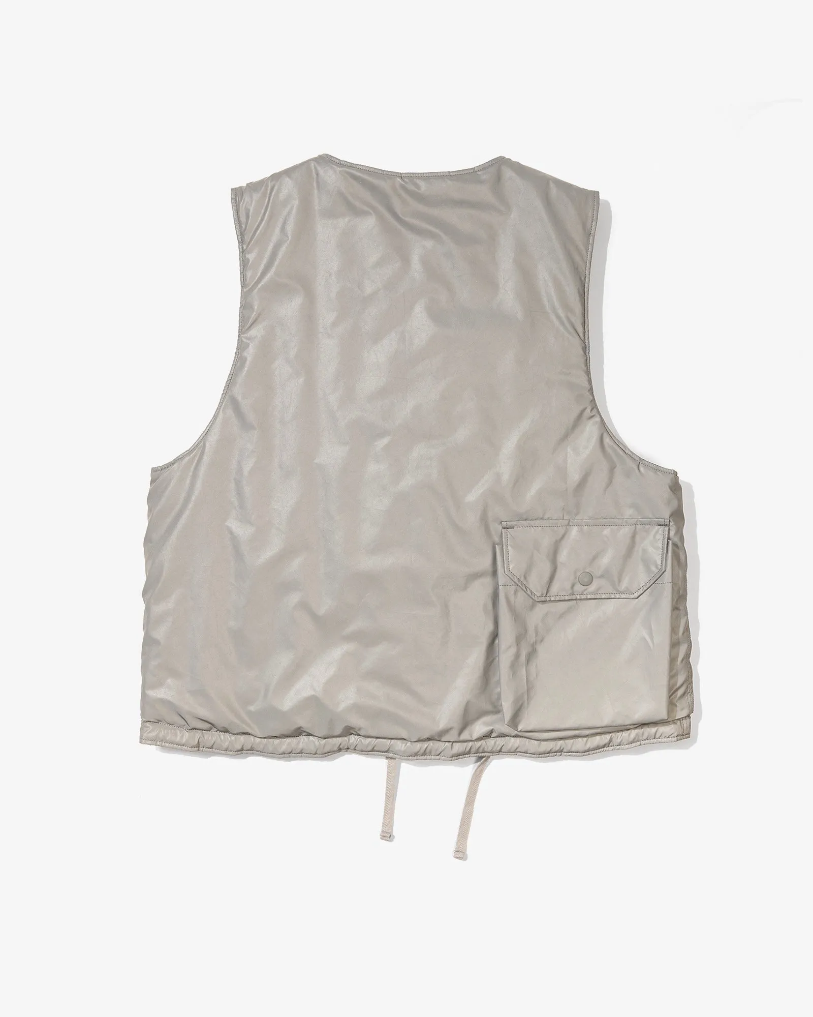 Engineered Garments Cover Vest Silver Poly Reflective Taffeta